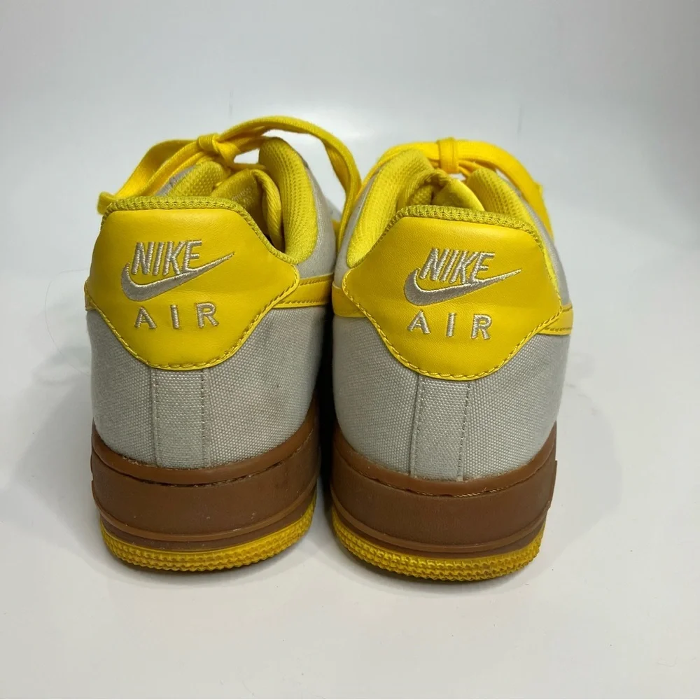 Nike Air Force 1 sneakers low‎ ‘07 TXT light bone touring yellow men’s size 8.5